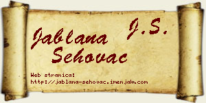 Jablana Šehovac vizit kartica